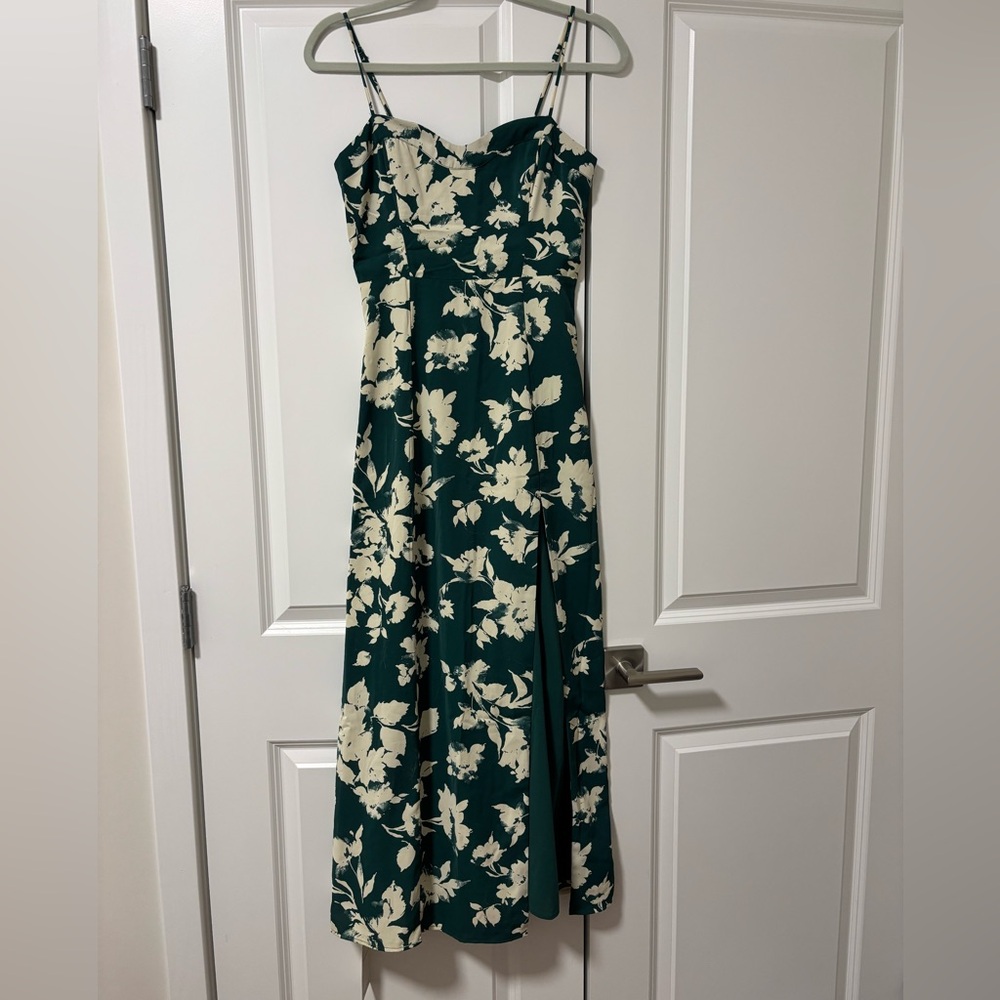 Abercrombie & Fitch Green Floral Maxi Dress